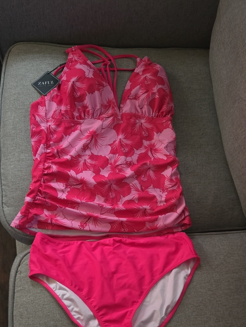 Zaful Women 2 piece tankini  set